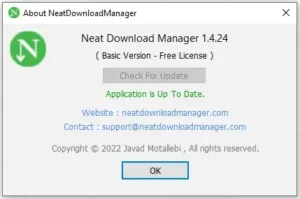Neat Download Manager v1.4 license
