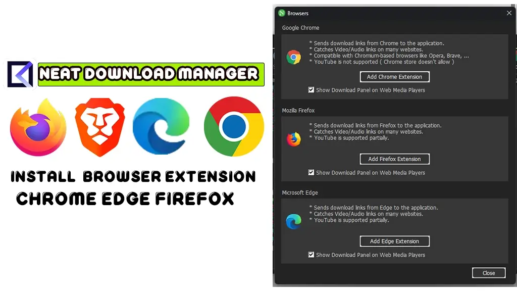 how To Install Neat Download Manager Chrome Edge Firefox Browser Extension