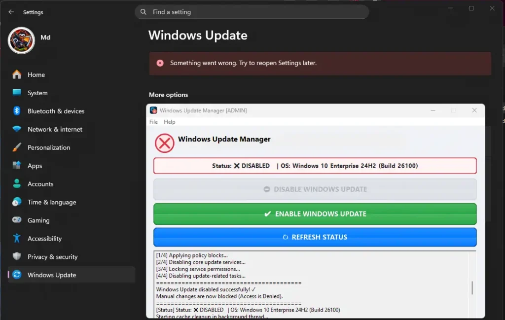 Neat Disable Tool V1.0.0 Windows Update Enabledisable Permanently Review