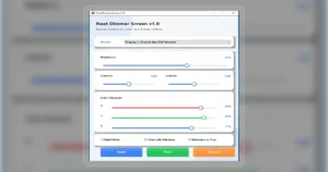 Neat Dimmer Screen v1.0 – Free Display Brightness Control Software for Windows