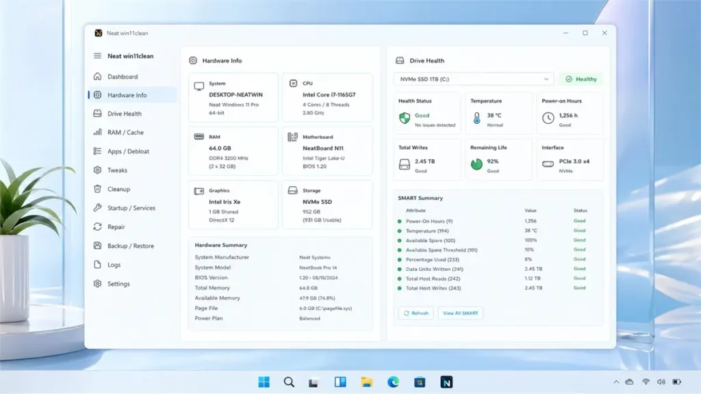 Neat Win11clean Hardware Drive Health 1200x675 1