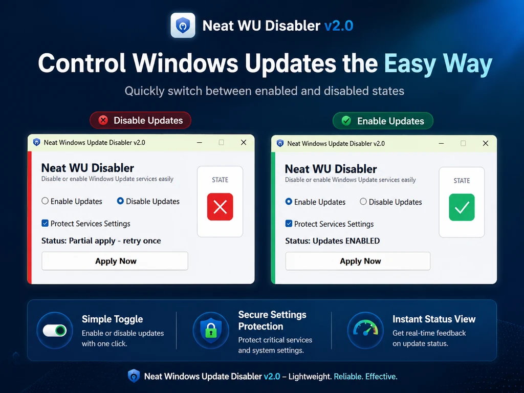 Neat Windows Update Disabler V2.0 Disable Windows Update Permanently Full